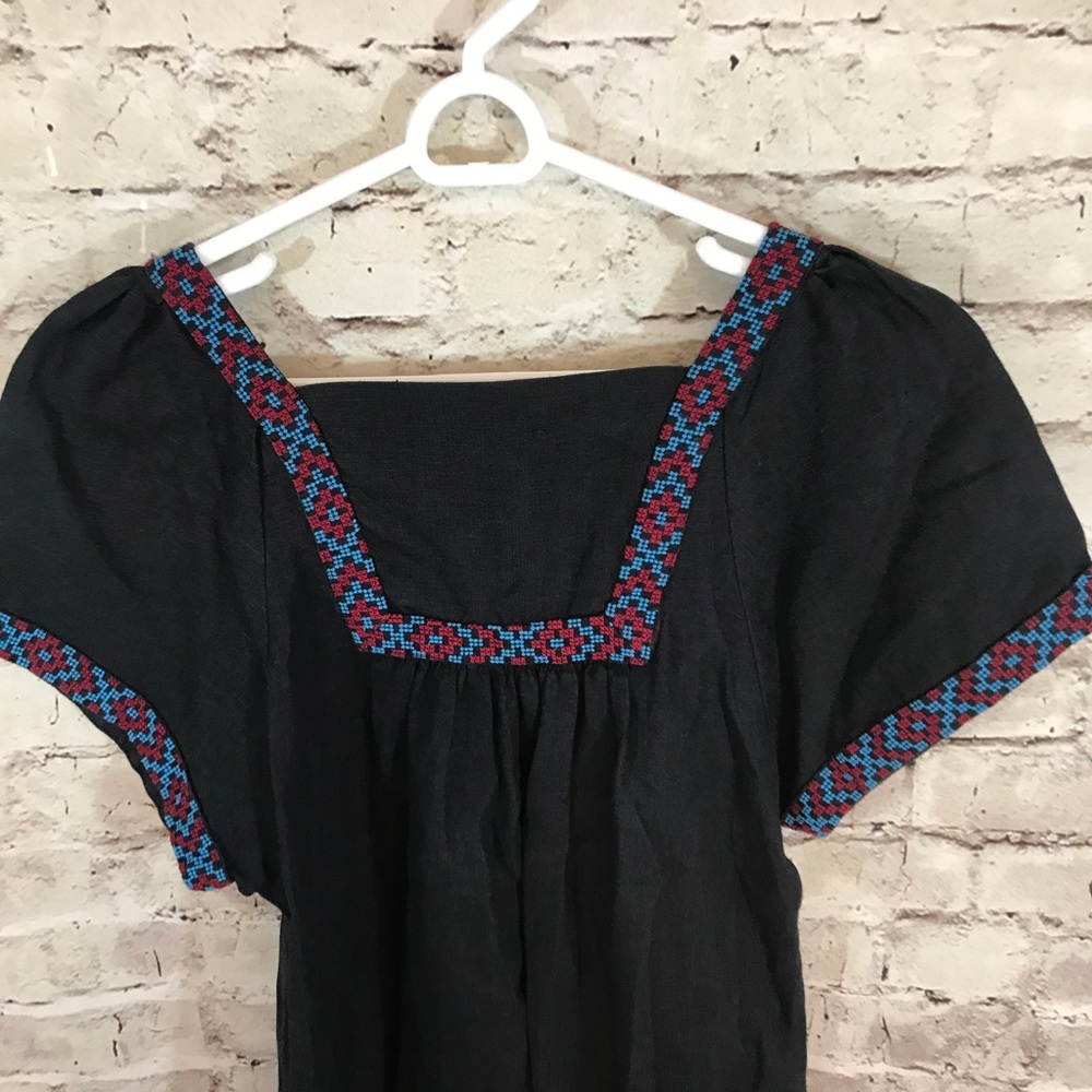 Madewell Embroidered Wander Linen Dress - Picture 4 of 6